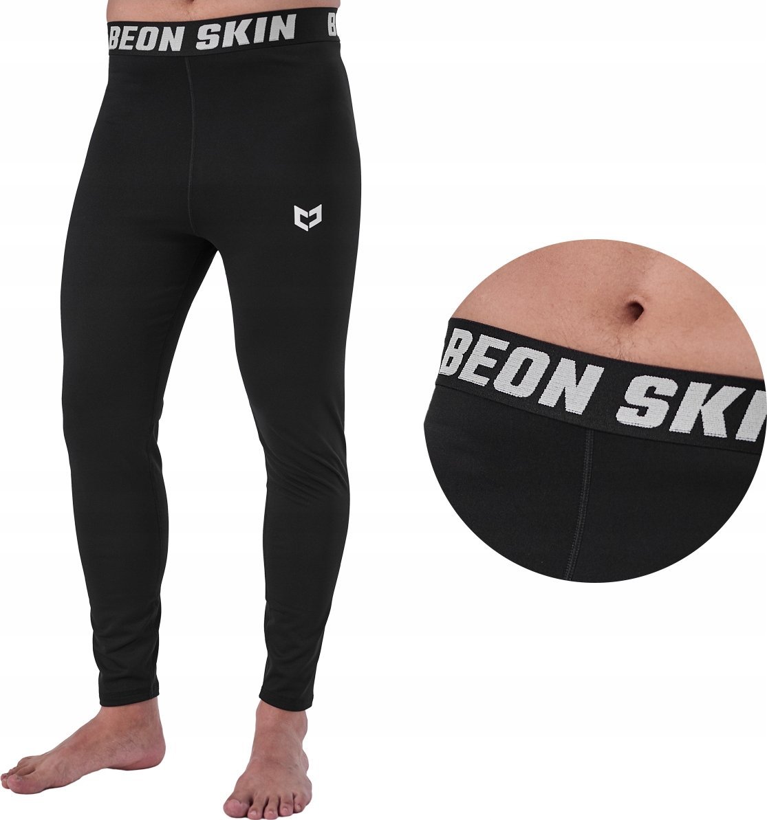 Beon Spodnie termoaktywne męskie Beon Skin Flare Quantum Black S