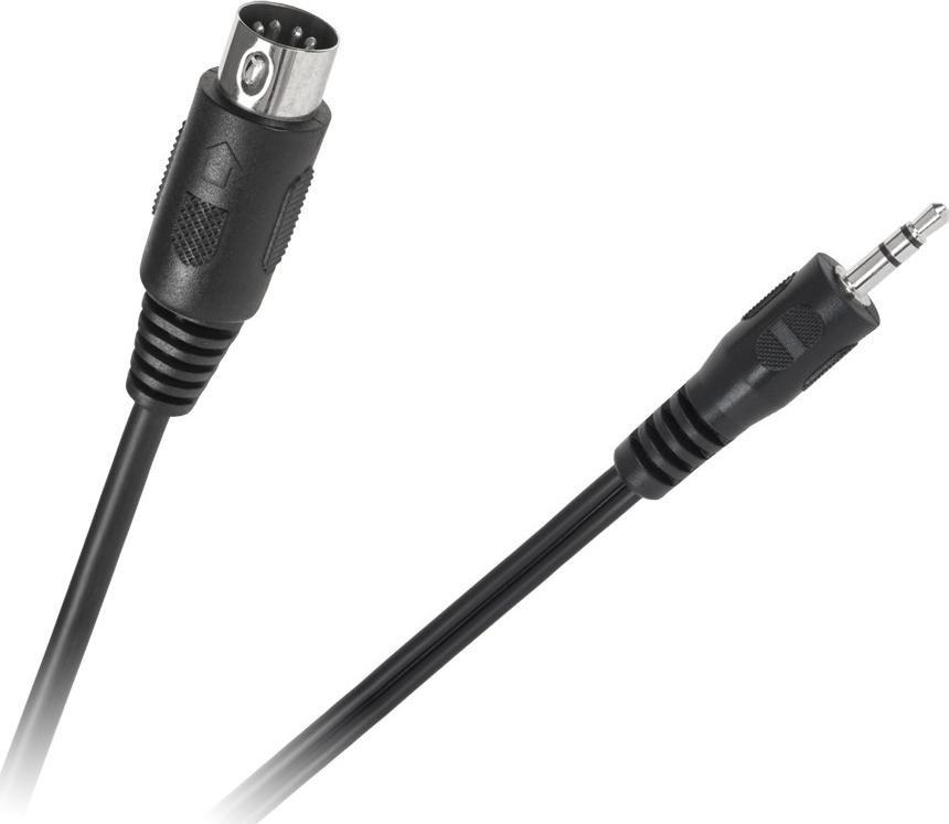 Kabel DIN - Jack 3.5mm 1.2m czarny (KPO2846-1,2)