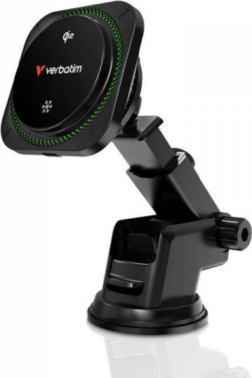 Ładowarka samochodowa magnetyczna bezprzewodowa Charge 'n' Drive Verbatim 15W Qi2 RGB