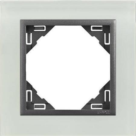 Efapel EFAPEL CRYSTAL RAMKA 1-KR. SZKŁO GRAFIT 90910 TCS