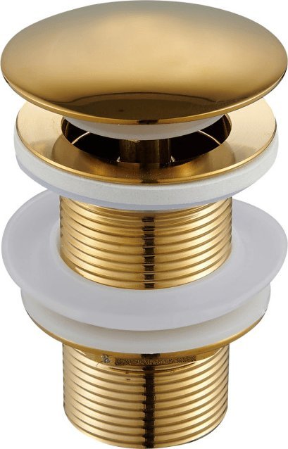 Delvant DELVANT KOREK UMYWALKOWY KLIK-KLAK OKRĄGŁY ZŁOTY