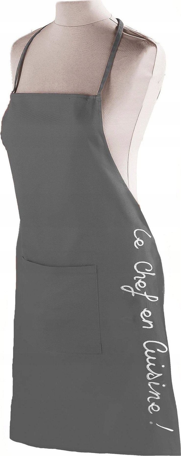 Douceur d`Interieur Fartuch kuchenny damski GREY, 60 x 84 cm, bawełna