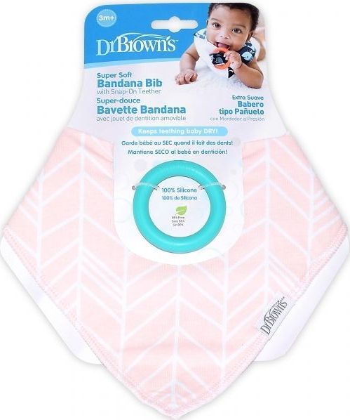 Dr Browns Chustka Śliniak Z Gryzakiem 3m+ Dr. Brown's