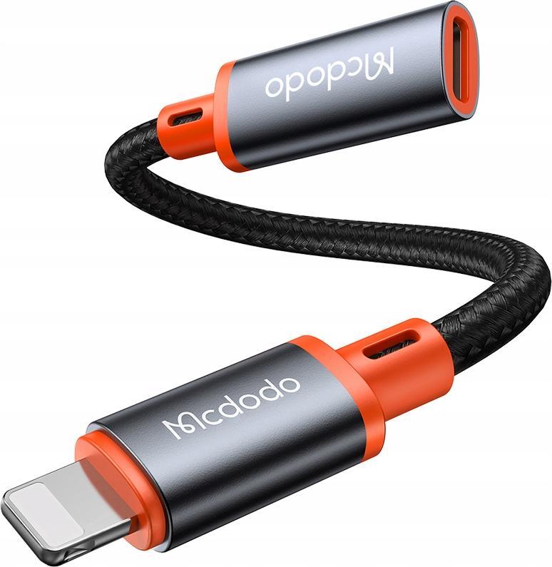 Adapter USB Mcdodo Lightning - USB-C Srebrny
