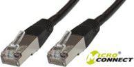 MicroConnect Patchchord SSTP CAT6, LSZH, czarny, 0.5m (SSTP6005S)