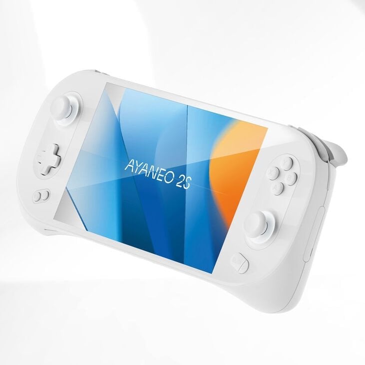 Ayaneo 2S Handheld Konsole – 32 GB LPDDR5X, 2 TB SSD, Sky White