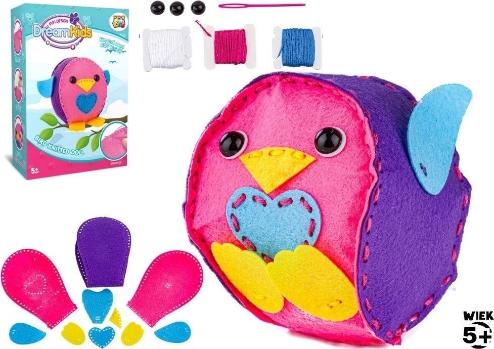 Zestaw kreatywny do szycia Ptaszek