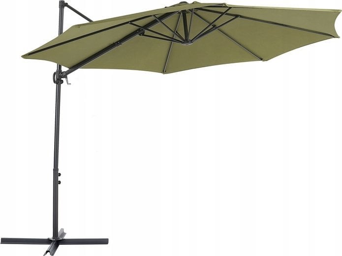 Beliani Parasol ogrodowy ⌀ 295 cm zielony SAVONA II!