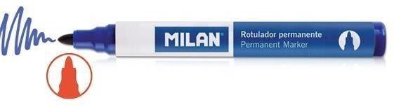 Milan Marker permanentny Okrągła końcówka Czerwony PVC 12 Sztuk (4 mm)