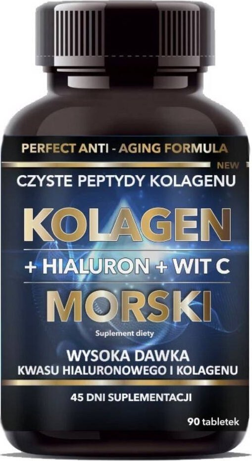 Intenson Kolagen morski + Witamina C + hialuron 120 tabletek