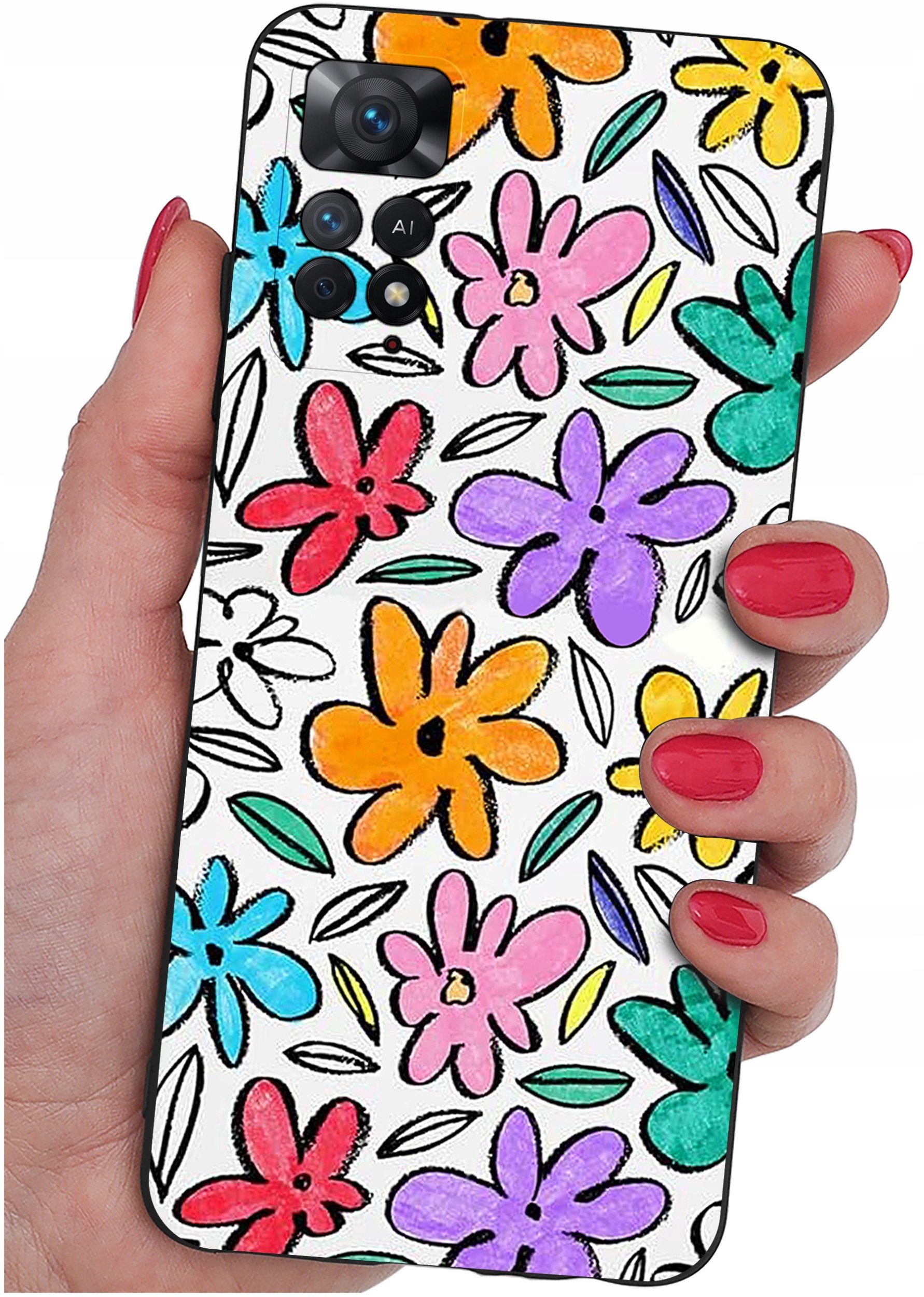 ETUI do Xiaomi Redmi Note 11 Pro | WZORY | SILIKONOWE MATT CASE + SZKŁO 9H