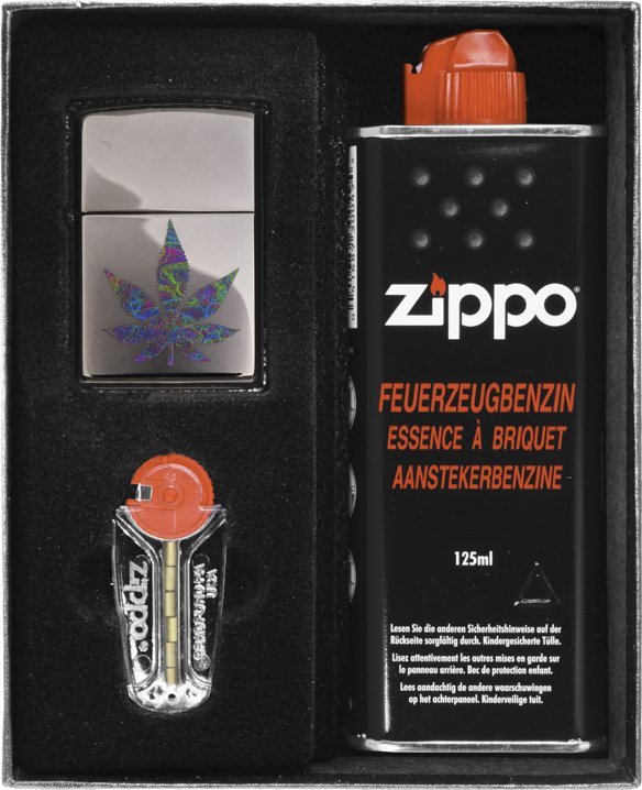 Zestaw ZIPPO Zapalniczka FUNKY CANNABIS Prezentowy No1