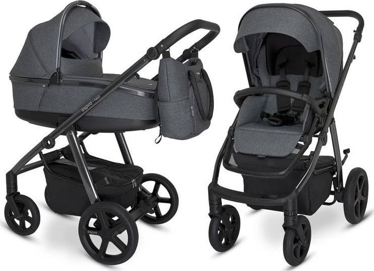 Wózek Espiro WÓZEK ESPIRO NEXT UP CHROME 2w1 607 GRAY SHADES AIR 5906724205583