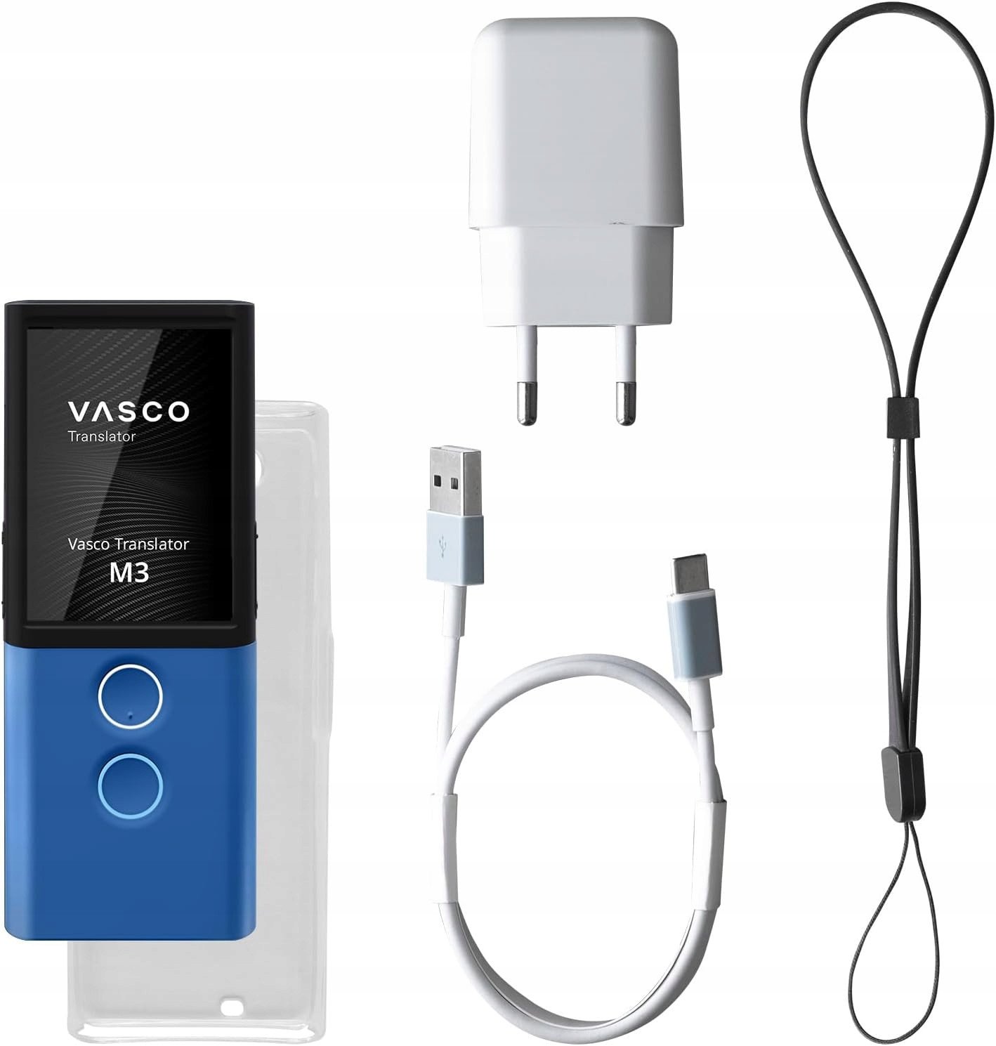 Vasco Translator M3 tłumacz głosowy 70+ języków niebieski