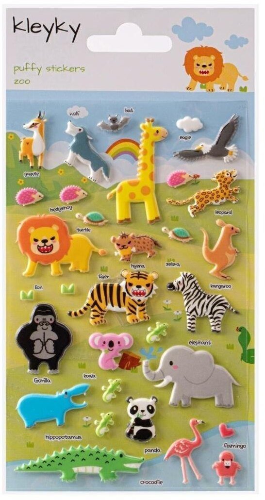 Naklejki wypukłe Zoo
