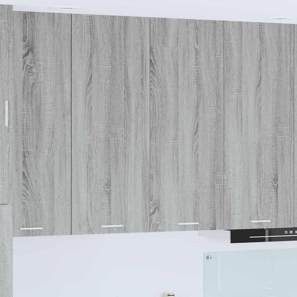 vidaXL Szafka wisząca z półką Riga Szary Sonoma 80 x 31 x 100 cm