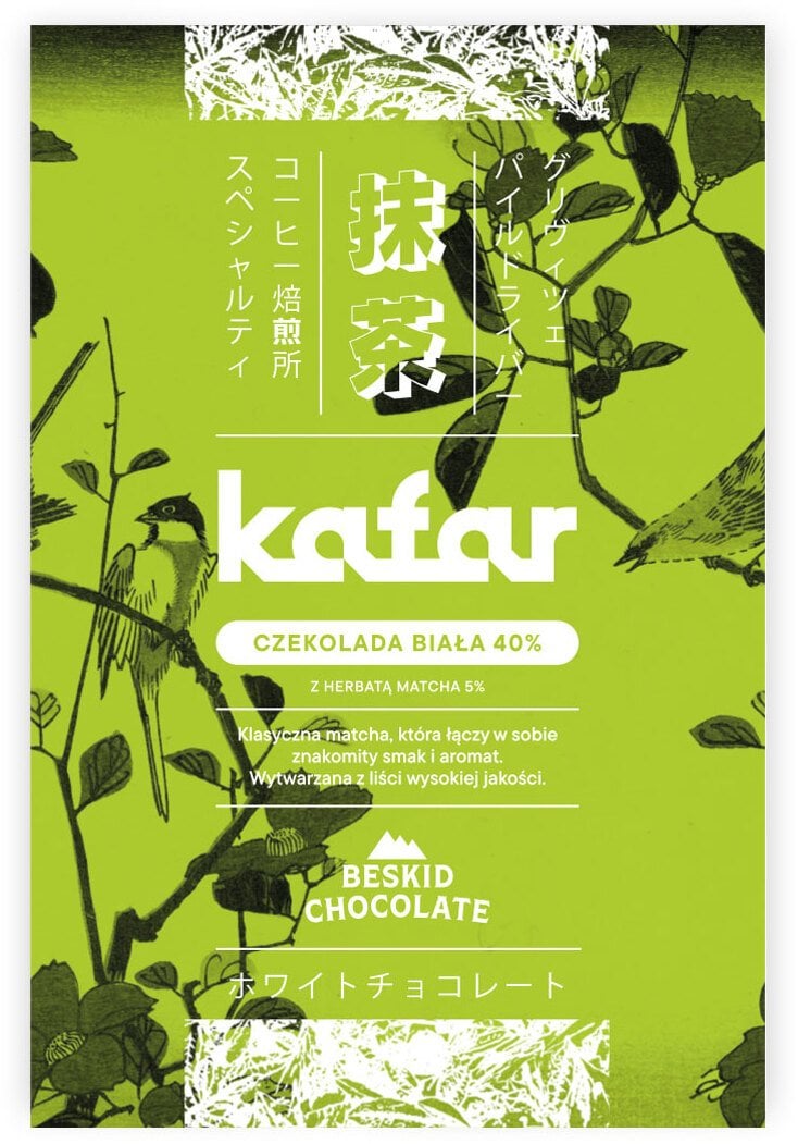 Kafar Czekolada biała z matchą 70g