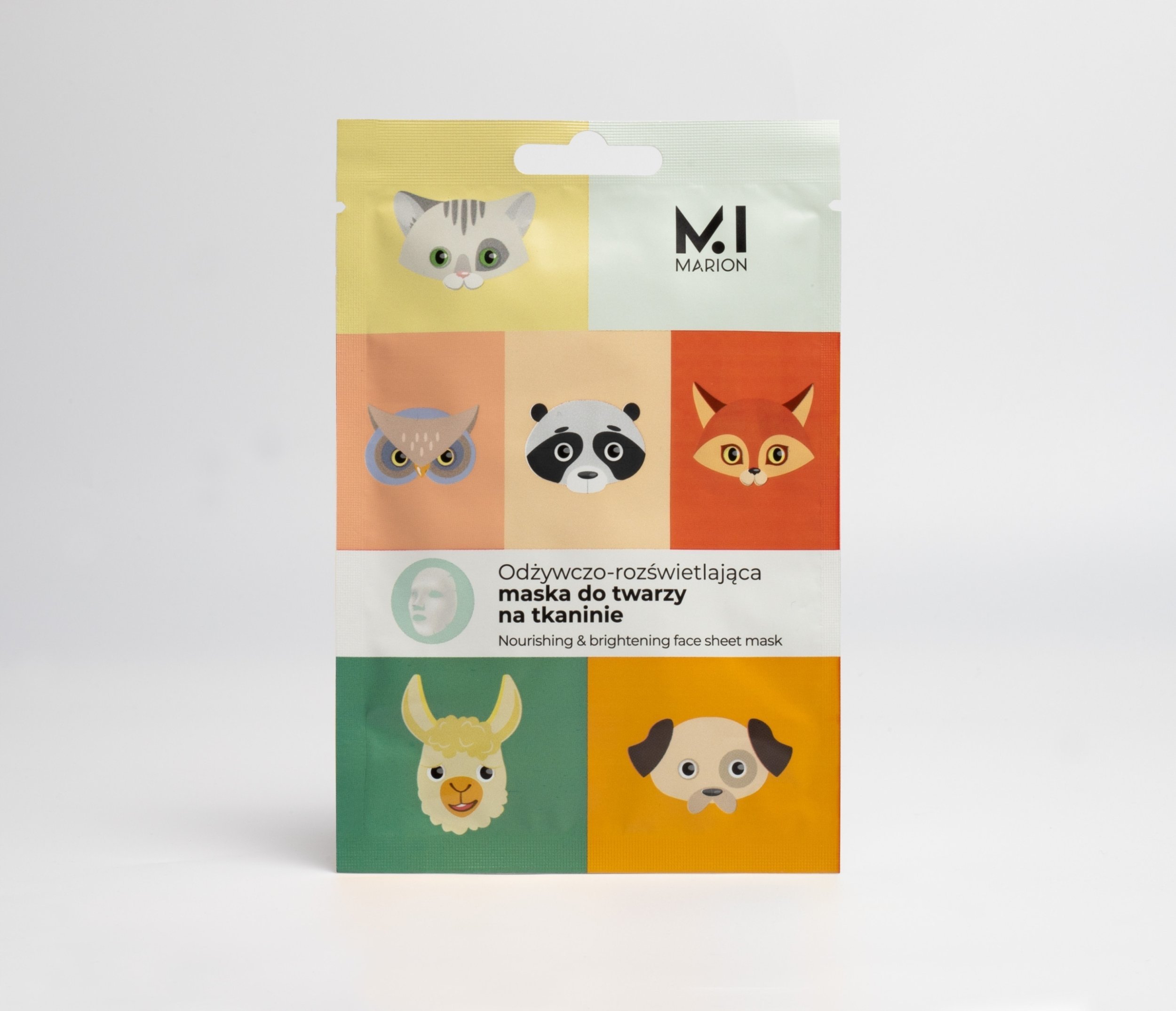 Marion Maska na tkaninie nawilżająca i rozświetlająca Animal 1 szt