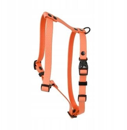 Szelki dla psa z wytrzymałej gumy, pomarańczowe, 16mm/30-60cm