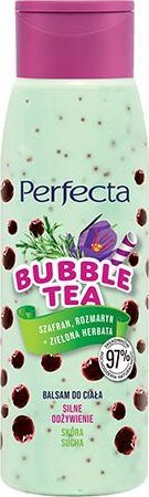 DAX Perfecta Bubble Tea Balsam do ciała Silne Odżywienie - Szafran,Rozmaryn i Zielona Herbata 400ml