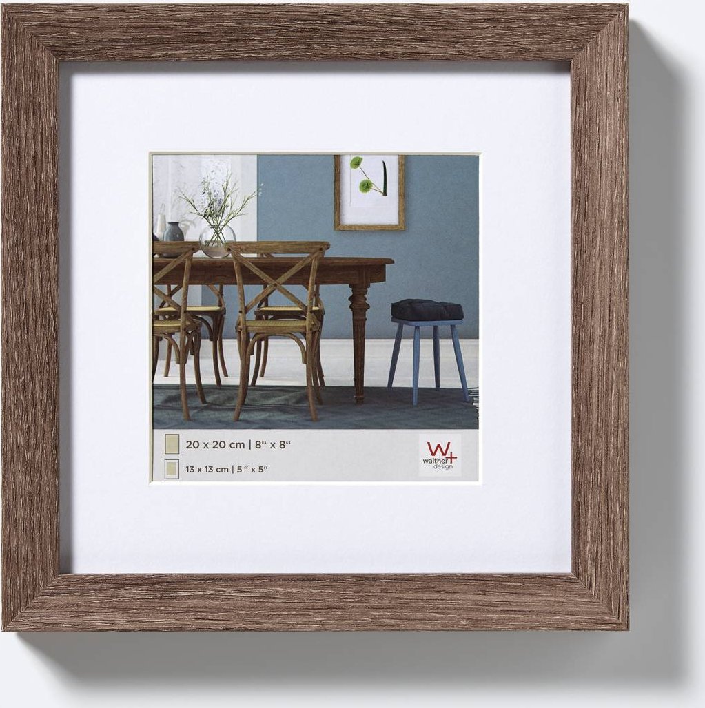 Ramka Walther Walther Fiorito nut tree 30x30 Wood incl. Passepartout EF330N