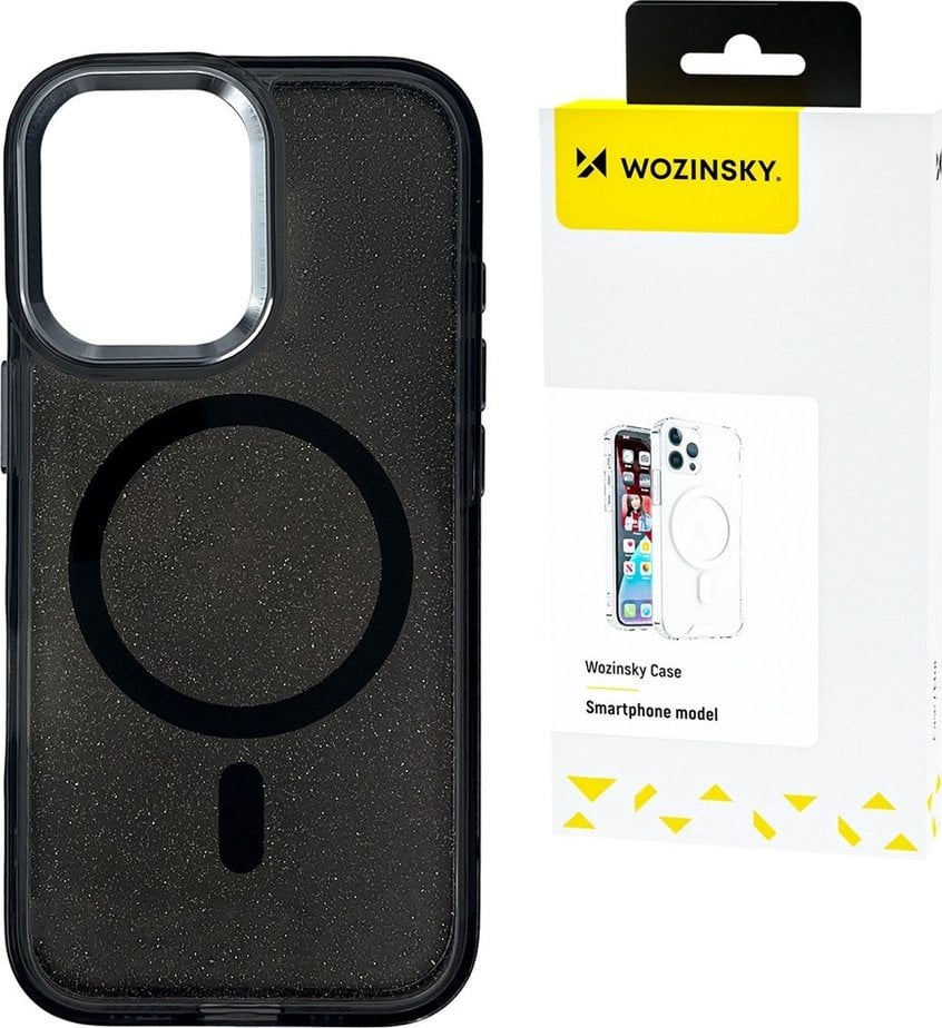 Wozinsky Glitter Case MagSafe Samsung Galaxy S25 Black