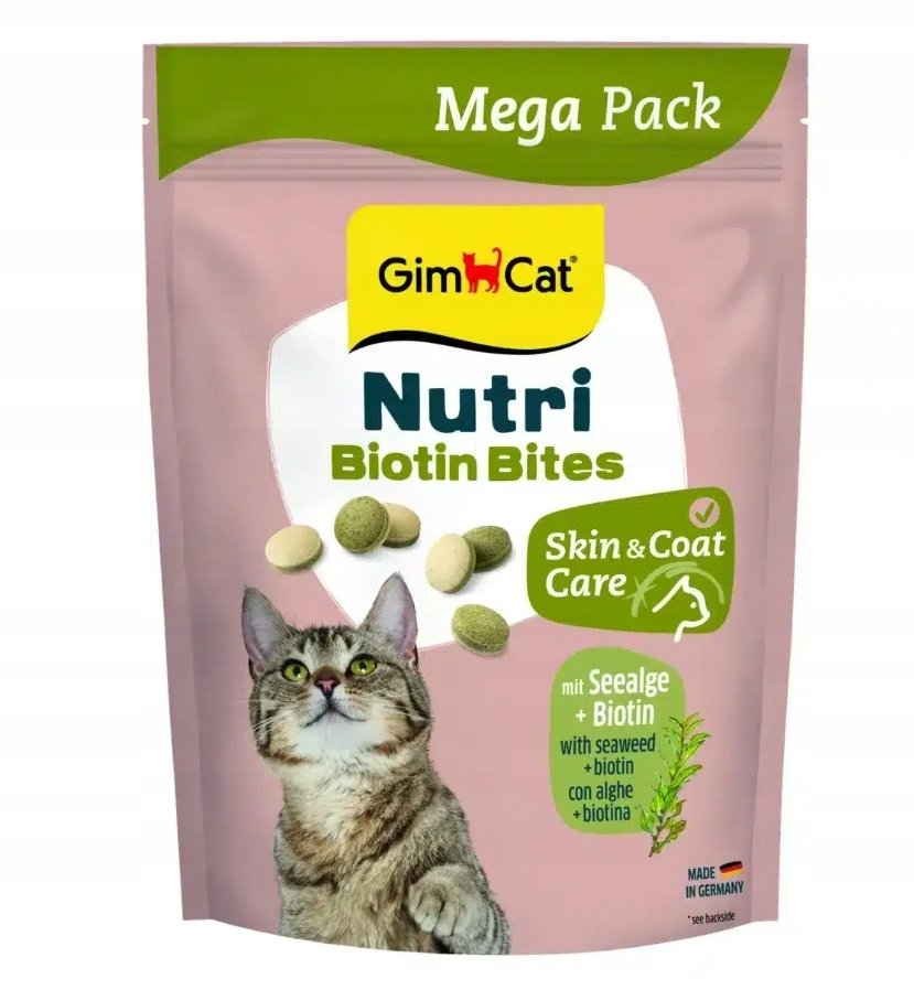 Gimborn GIMCAT NUTRI BIOTIN BITES ALGI NA SKÓRĘ I SIERŚĆ 425g /12