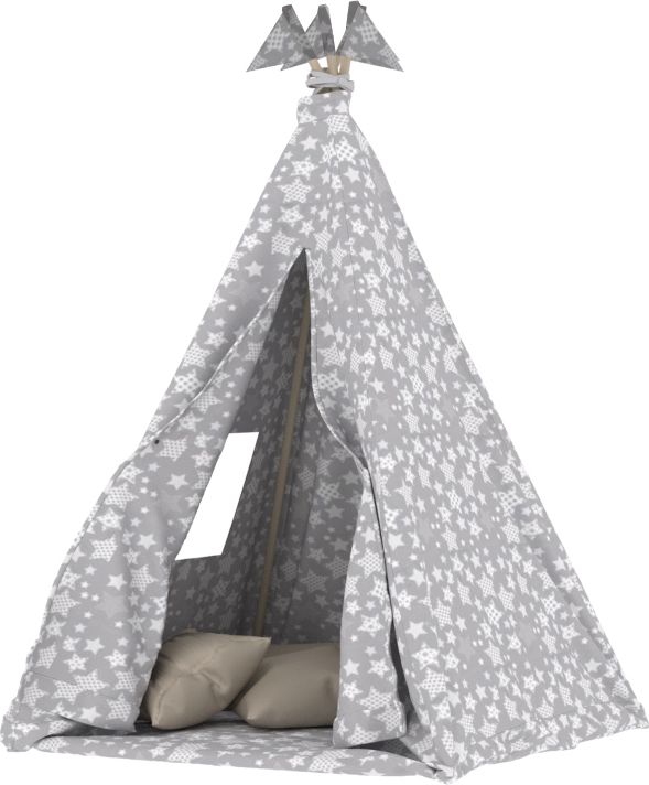 Małpiszon namiot tipi bawełniany - gwiazdozbiór szary