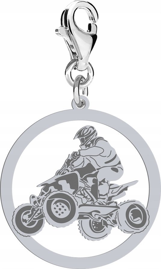 Radziszewska Jewellery Charms Srebrny Quad Prezent Biżuteria Zawieszka ŻYCZENIA GRATIS