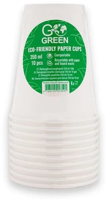 Glazes ekologiskas Go Green 350ml 10 gab. baltas 4743115013591