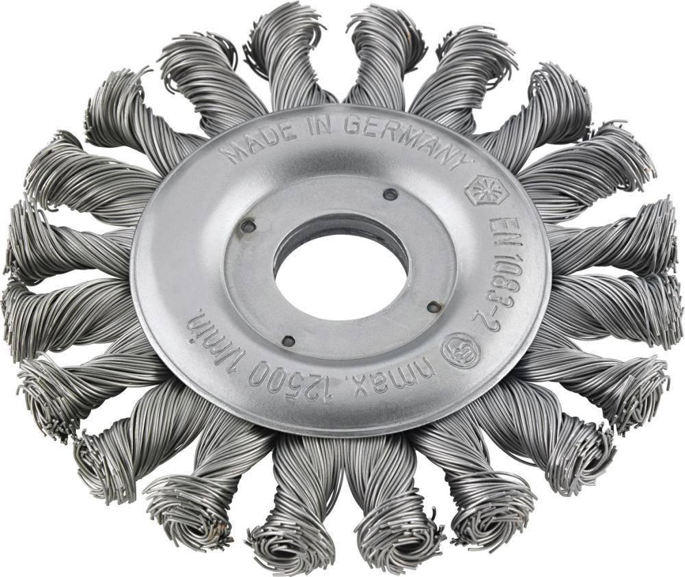 Format Szczotka tarczowa,drut stalowy pleciony w prawo/lewo 125x0,5mm FORMAT