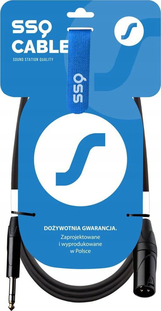Kabel SSQ JSXM3 Event - Jack stereo 6.3 / XLR Meski