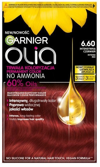 Garnier Olia farba do włosów 6.60 Intensywna Czerwień