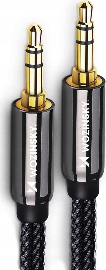 Kabel Wozinsky WOZINSKY UNIWERSALNY KABEL MINI JACK 2X KABEL AUX 3 M CZARNY