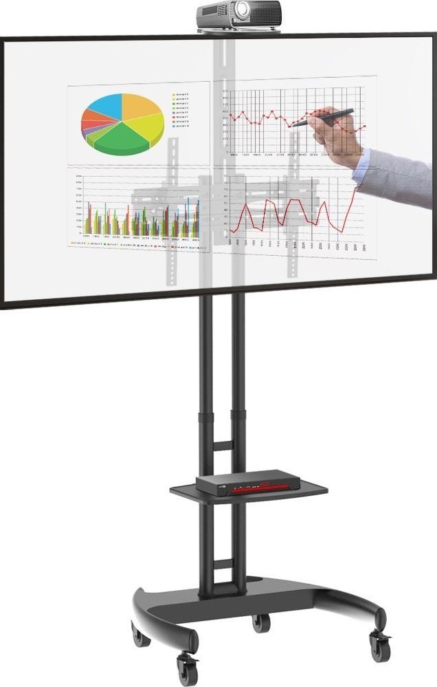 VETOUSON Stojak podłogowy na telewizor 32-80 cali KART-11 Mobilny stojak TV Podłogowy stojak do telewizora LCD LED