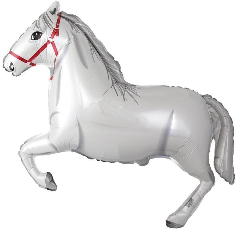 Balon foliowy 61cm Koń w galopie biały