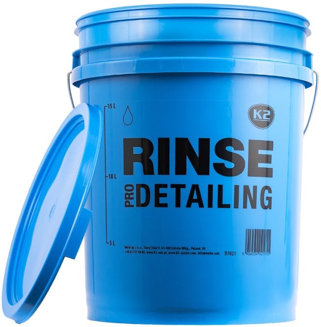 K2 WIADRO DETAILINGOWE 20 L NIEBIESKIE "RINSE"