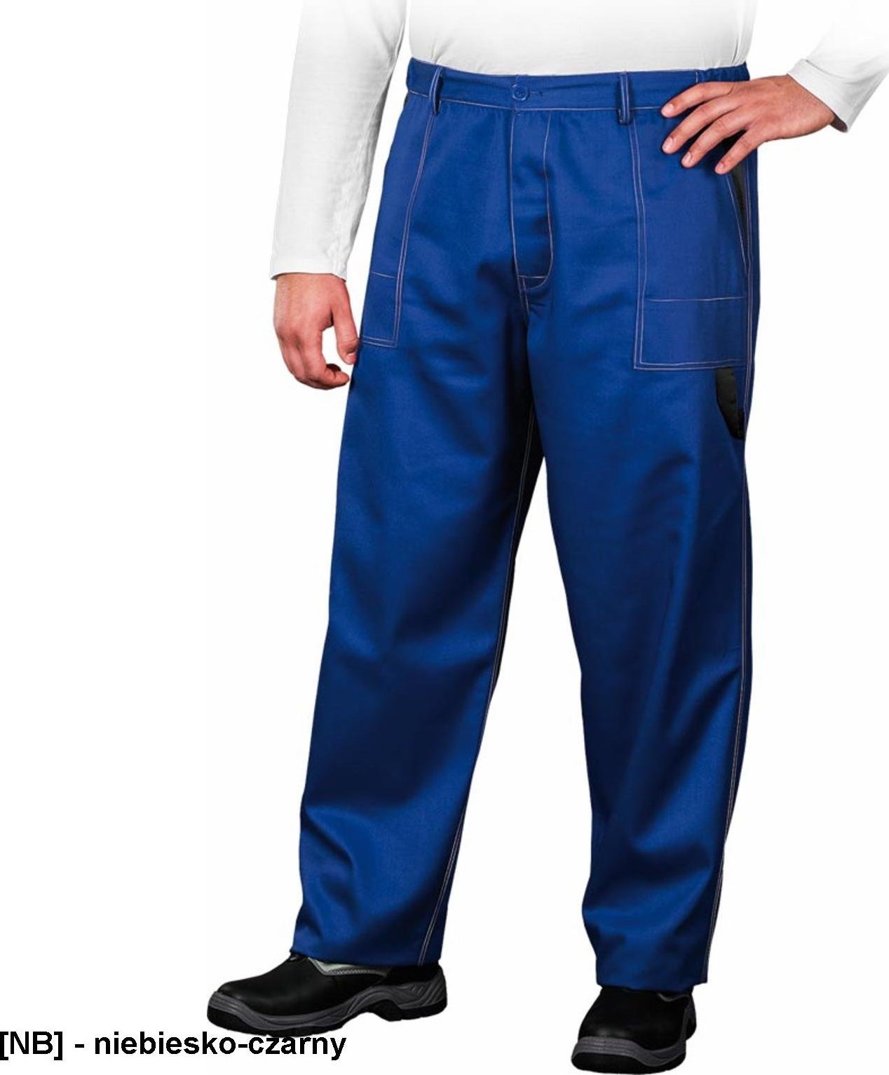 R.E.I.S. MMSP - spodnie ochronne do pasa - niebiesko-czarny 62