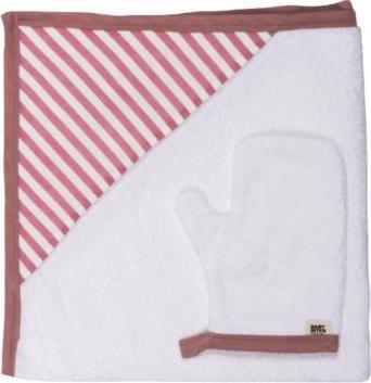 Baby Bites Baby bites ręcznik z kapturkiem 85 x 85 cm + myjka