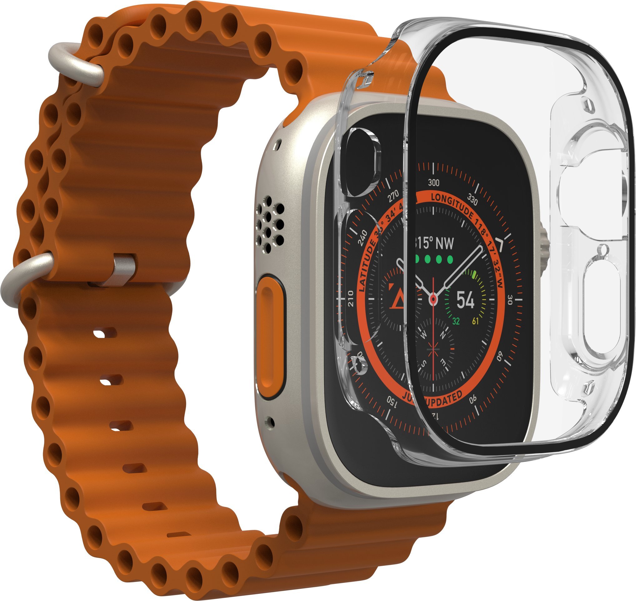 ZAGG InvisibleShield Flex 360 bundle - obudowa ochronna oraz folia ochronna do Apple Watch Ultra / Ultra 2 (49mm)