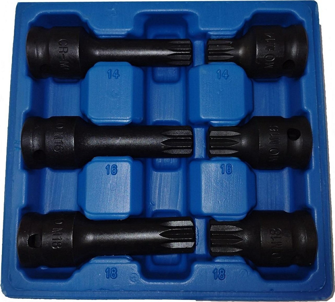 Silver SILVER ZESTAW KLUCZY SPLINE 6el. M14-M18