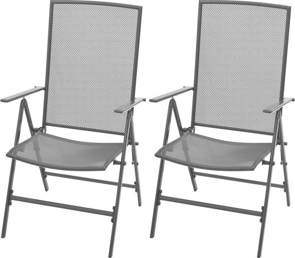 Elior Zestaw metalowych krzeseł ogrodowych - Skyler