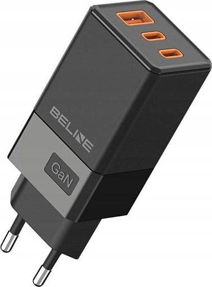 Ładowarka Beline Ładowarka sieciowa 65W GaN 2xUSB-C+USB-A bez kabla Czarna