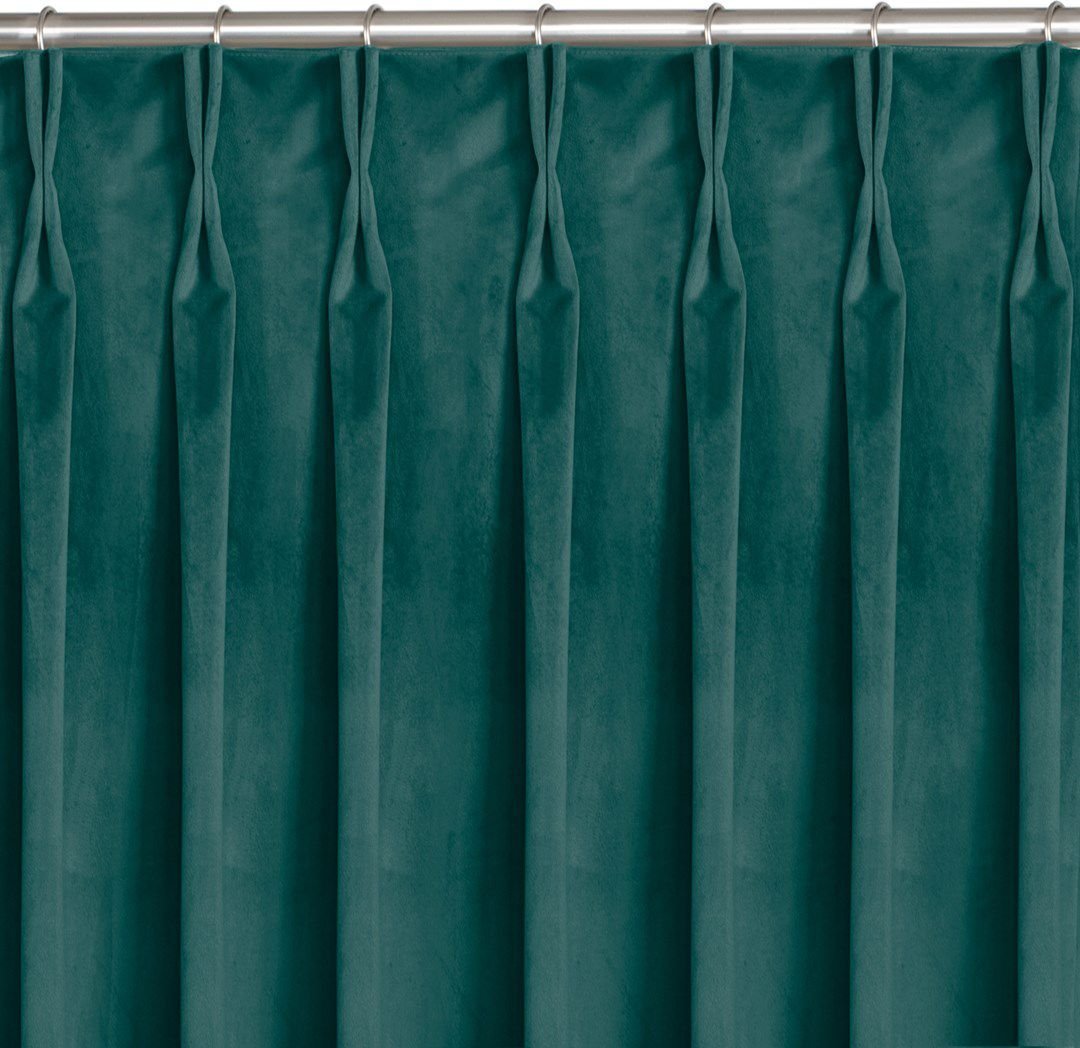 Homede Homede Zasłona VILA velvetowa na flexach 530x175 morska wzór 1