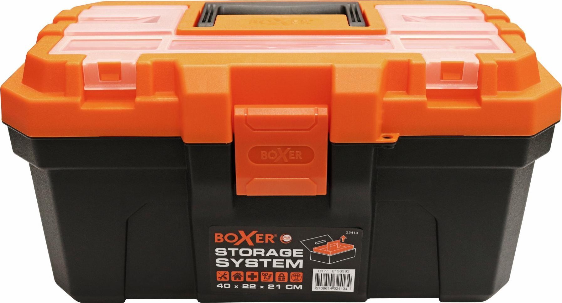 BOXER Værktøjskasse i plast 16"
