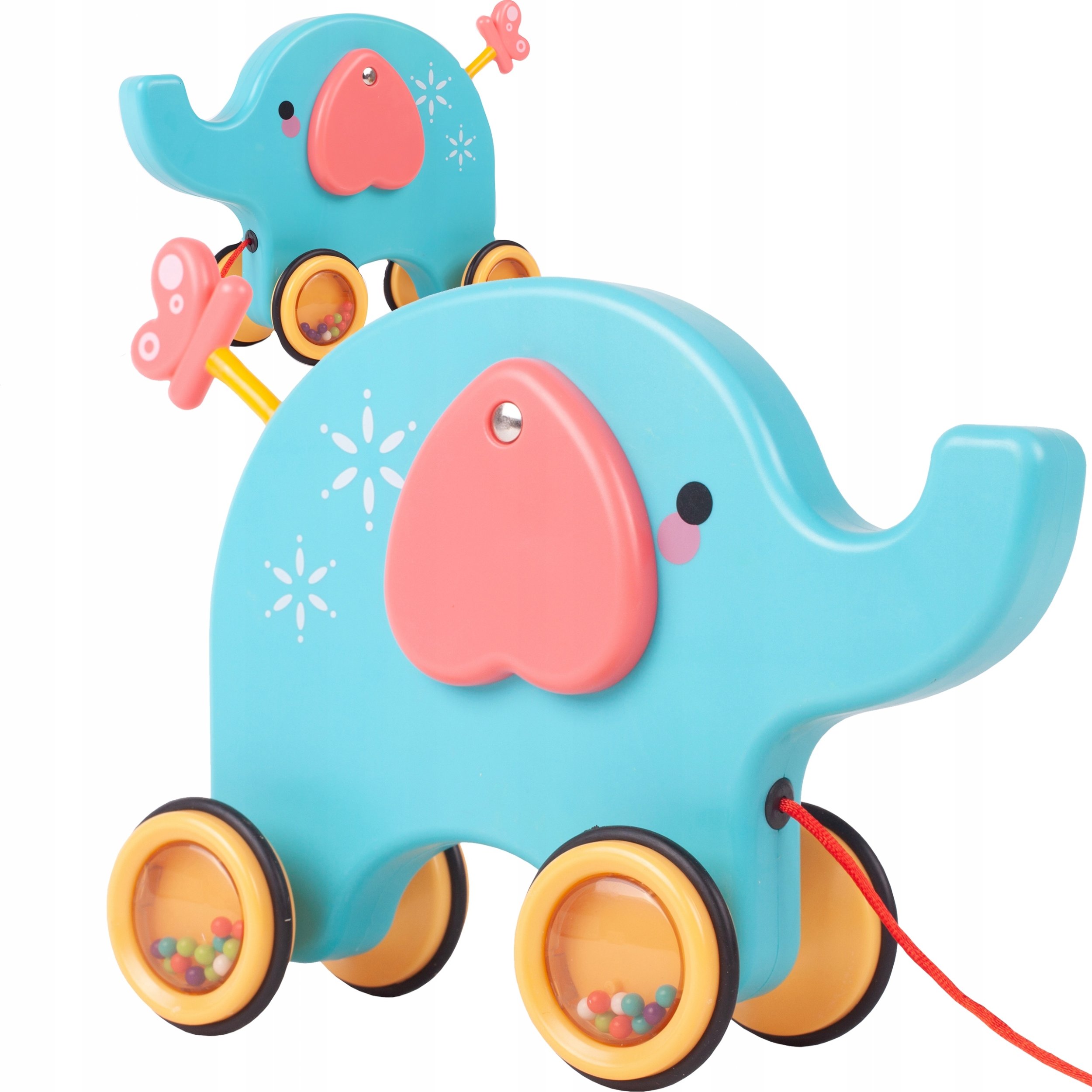 Słonik Na Sznureczku Do Ciągnięcia Nauka Chodzenia