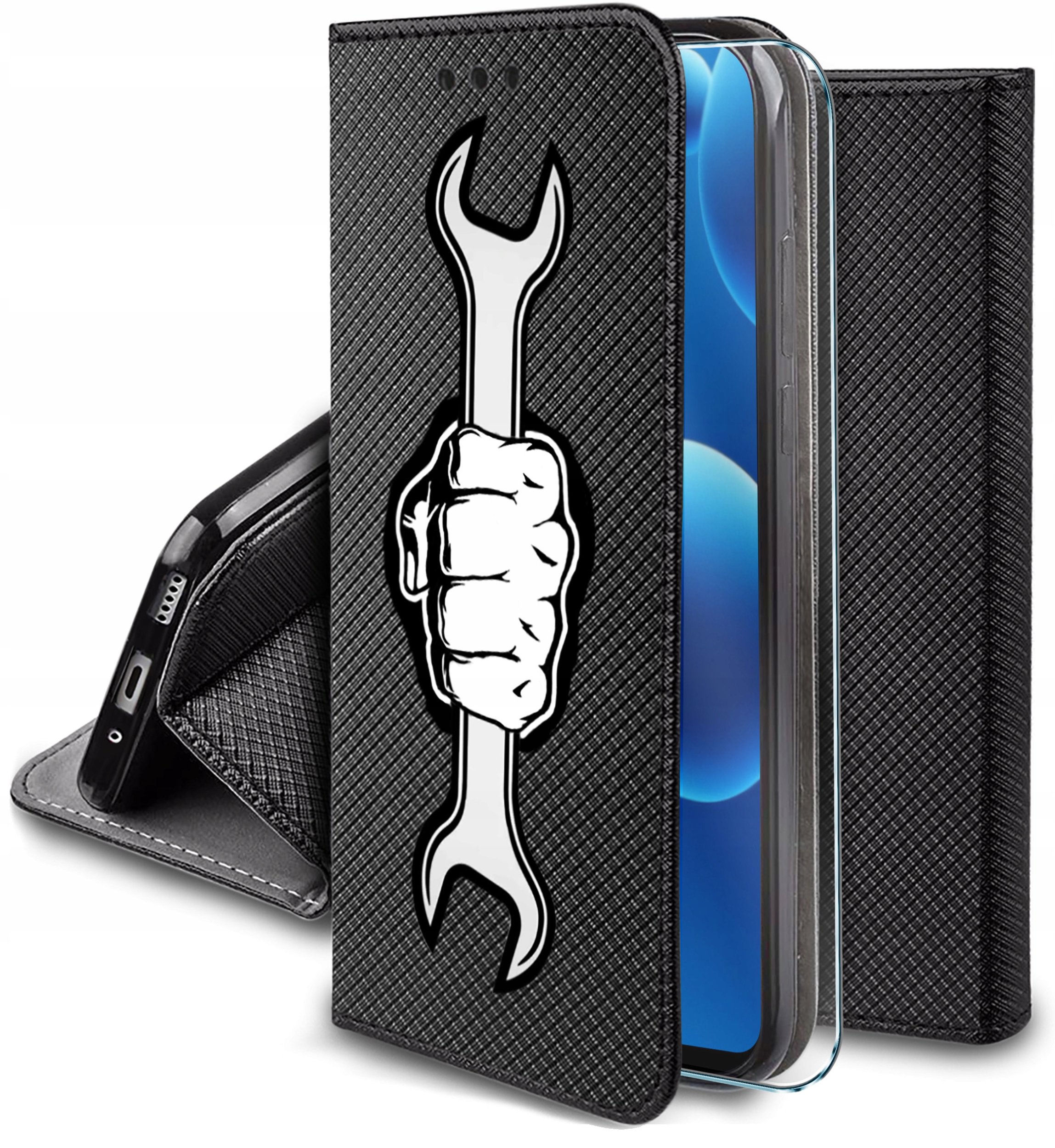 Etui do Samsung A36 5G MAGNET WZORY CASE PORTFEL + SZKŁO 9H