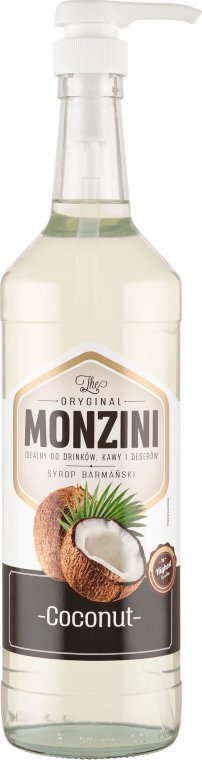 Monzini Monzini Syrop barmański o smaku kokosowym 1 l