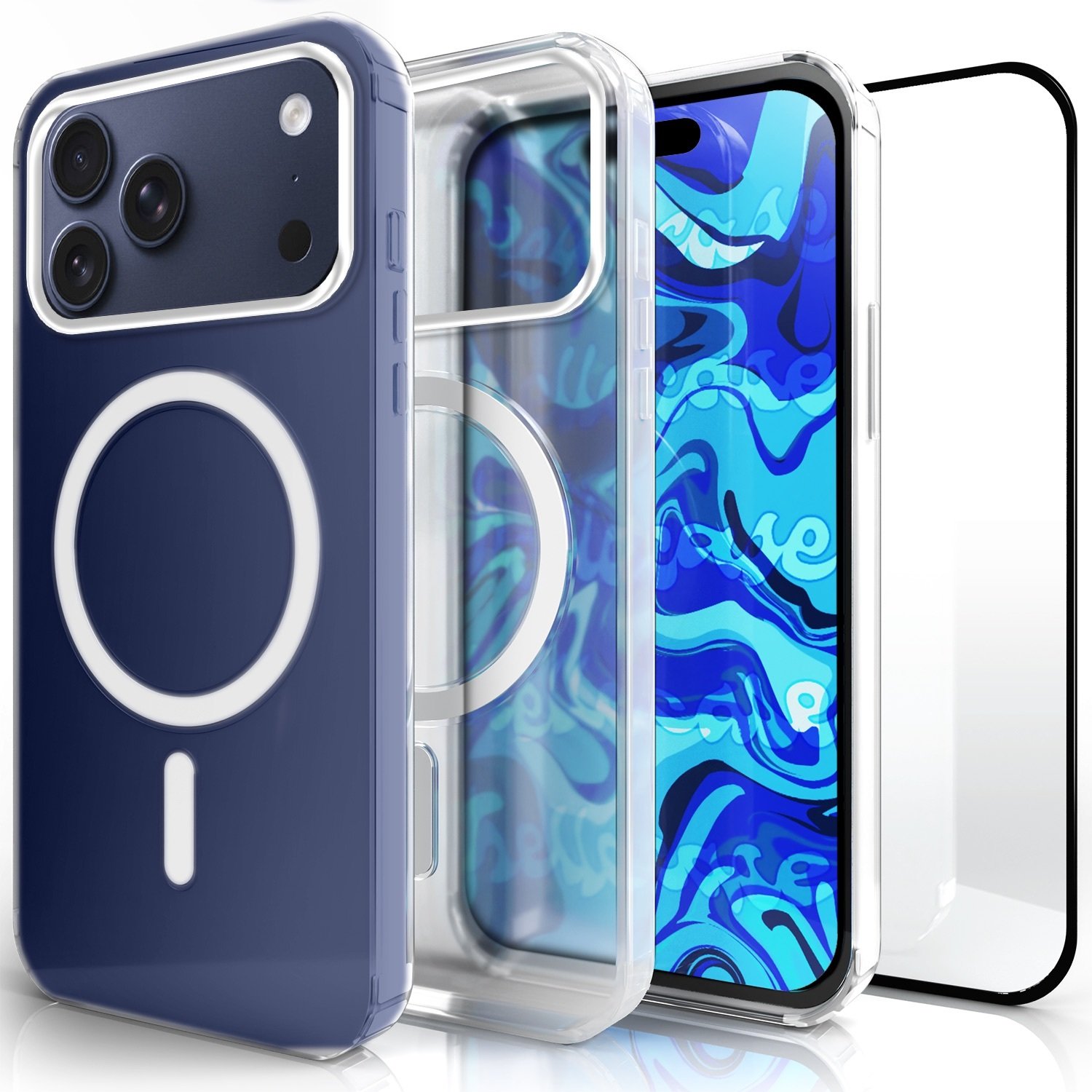 Hello Case Etui Do iPhone 17 Pro (Do Magsafe, Przezroczysty, Ochronny, Case) Szkło 9H