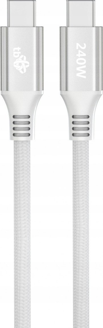 Kabel USB TB USB-C - USB-C 1 m Biały (AKTBXKUCCOSI10W)